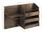 NEX™ Rustic Brown Vintage Wood Mail Shelf with 3 Key Hooks